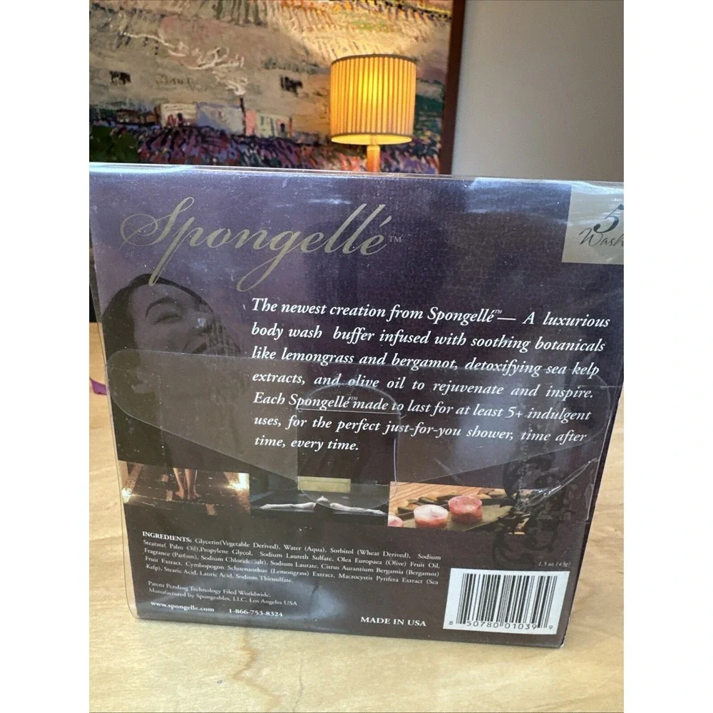 RARE‎ SPONGELLE BODY WASH INFUSED BODY BUFFER papaya & sandalwood NIB/Sealed